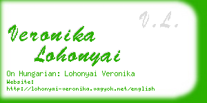 veronika lohonyai business card